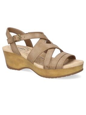 Easy Street by Easy Works Tan Rosella Cutout Sandals Size 8 NEW